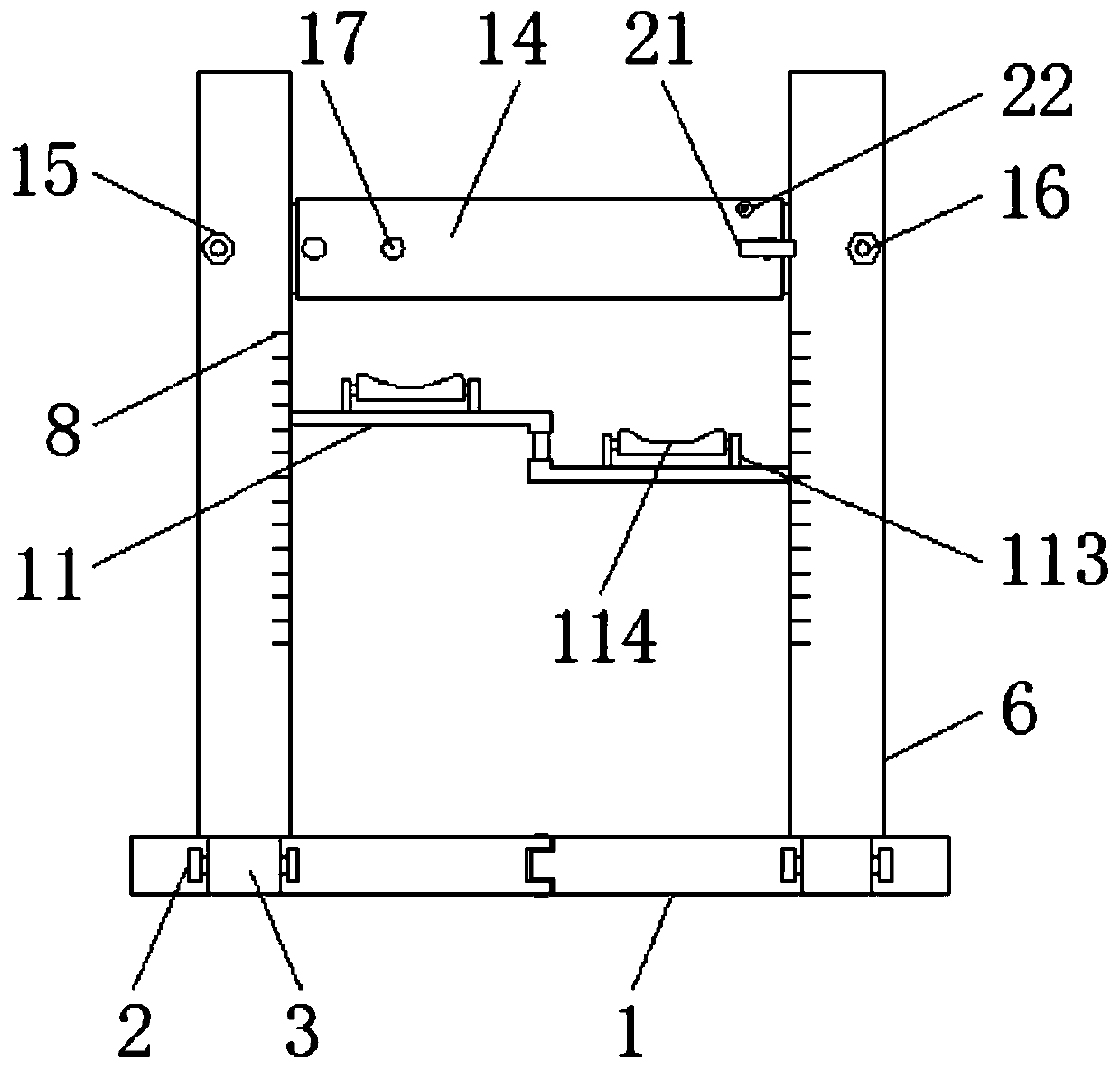 Folding auxiliary leg-pressing device for physical training