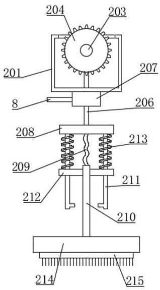 A kind of automatic cleaning mechanism for drilling bit and using method