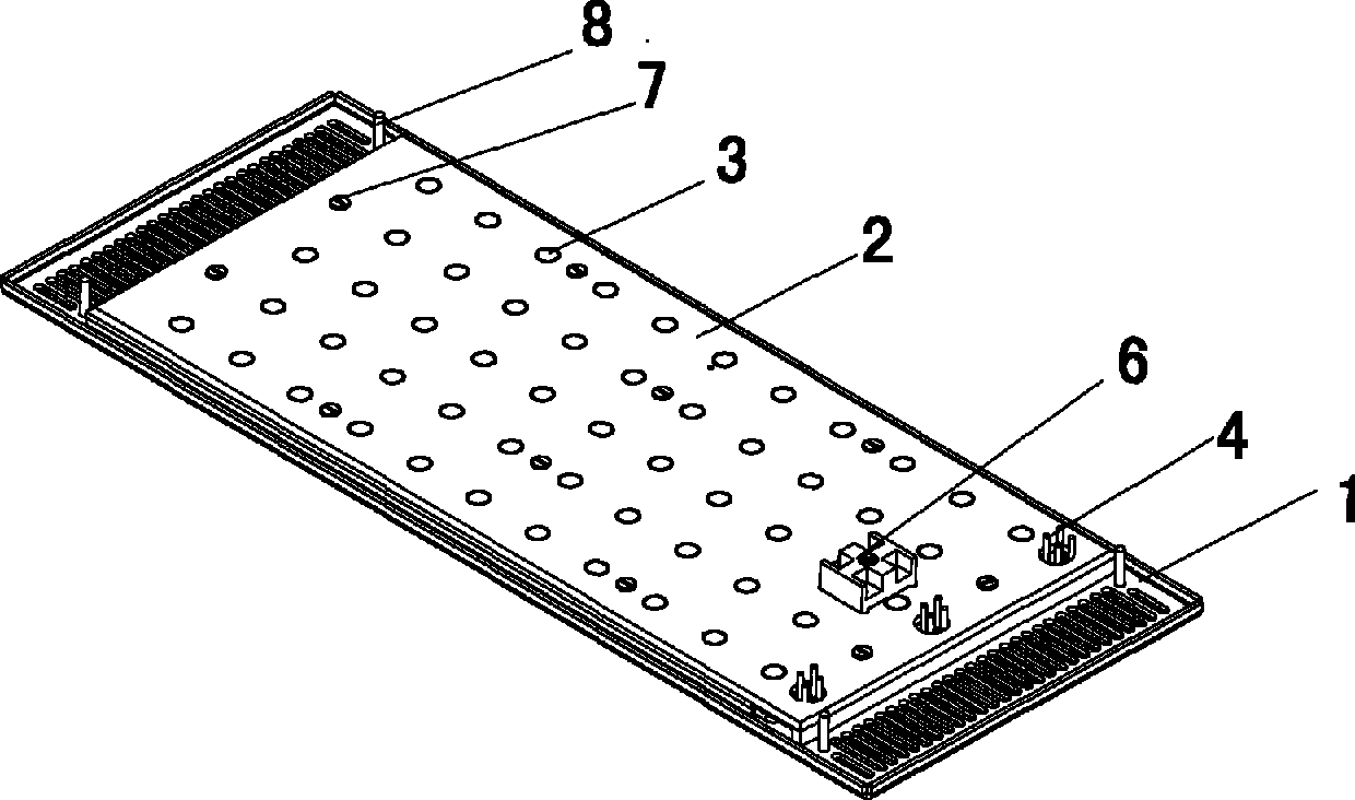 Receding aperture plate in cooling module of reflow welding stove