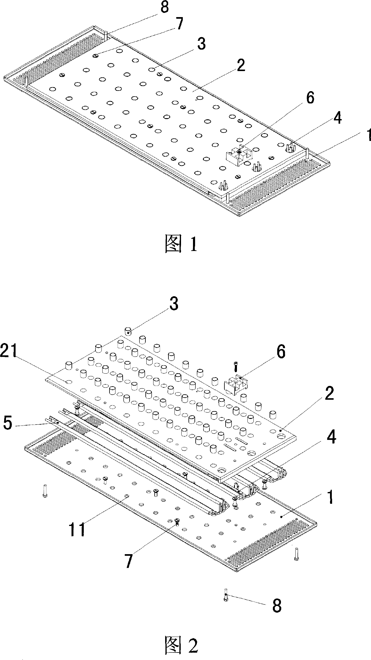 Receding aperture plate in cooling module of reflow welding stove