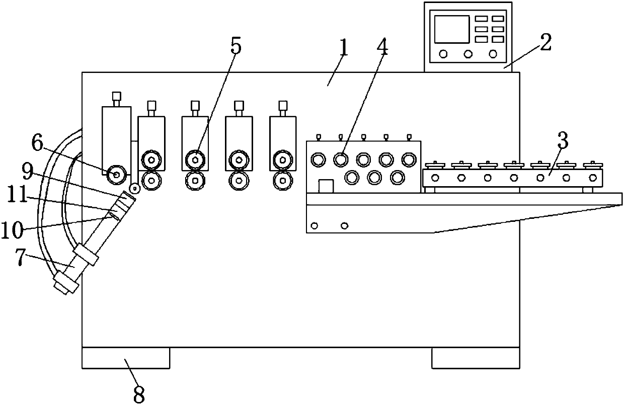 Automatic looping machine with cutter head convenient to replace