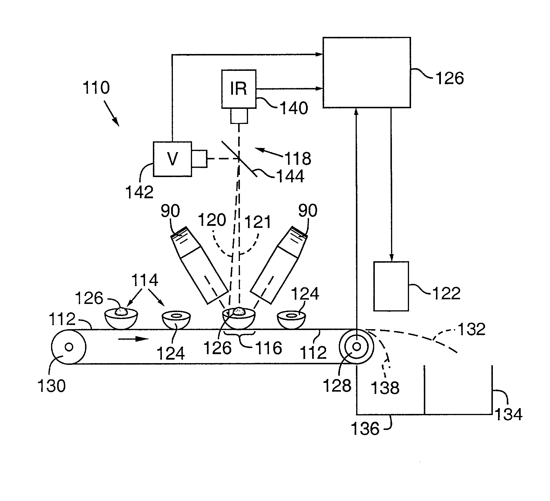 Agricultural article inspection apparatus and method employing spectral manipulation to enhance detection contrast ratio