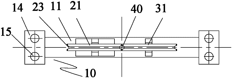 Stay wire displacement measurement device