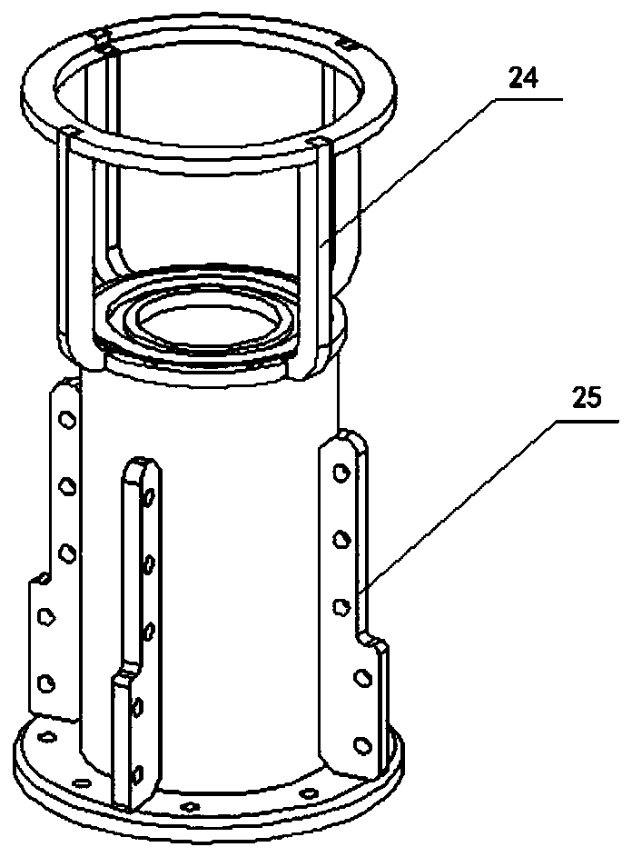 A sugarcane root cutting device