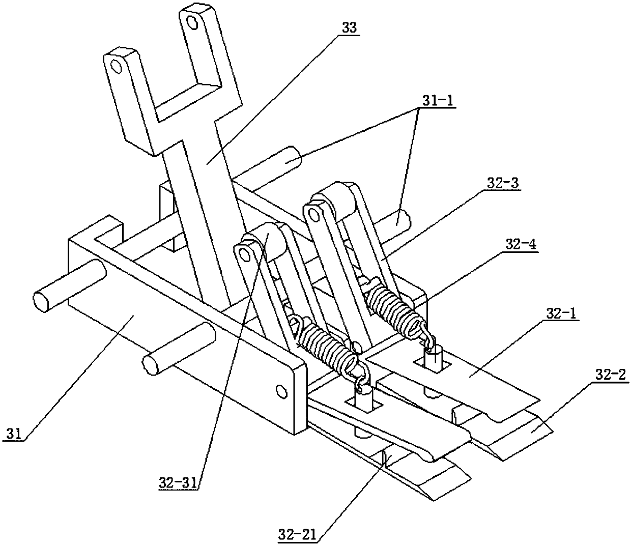 Grab type yam seeder