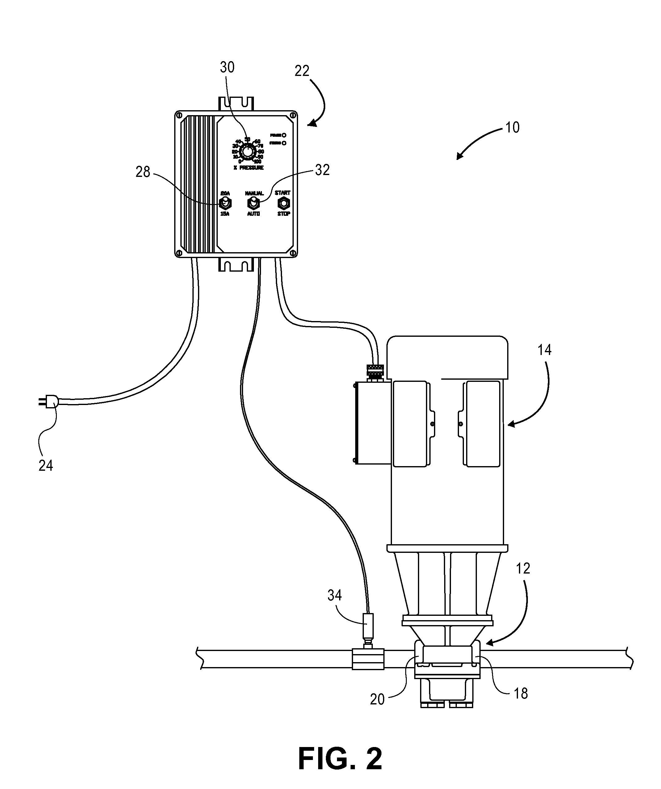 Pump system including a variable frequency drive controller