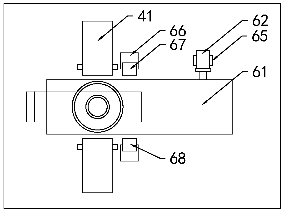 Bearing defect rapid detection device for industrial robot and detection method thereof