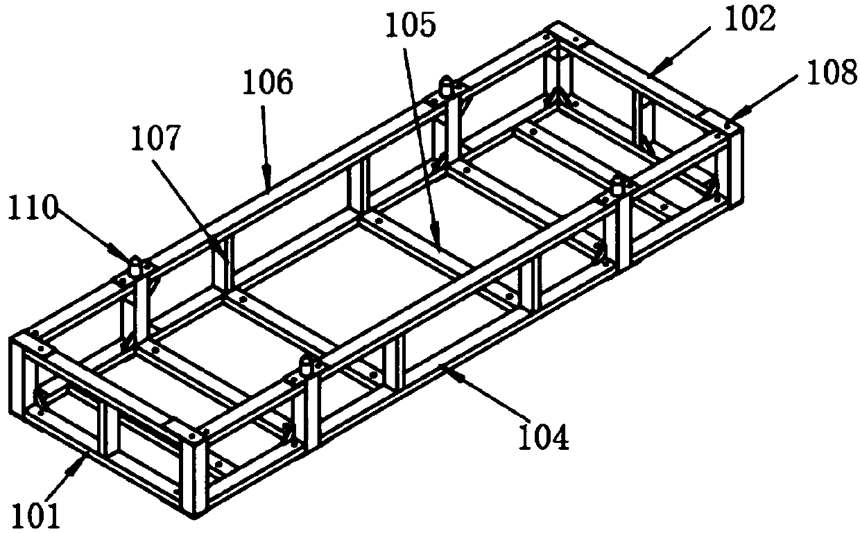 Lifting battery box with accurate positioning and locking functions