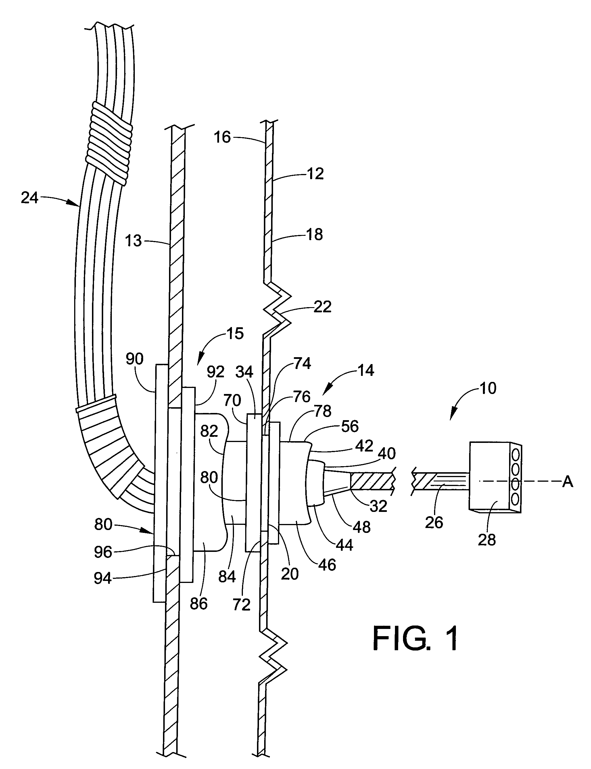 Double wire pass through seal with grommets