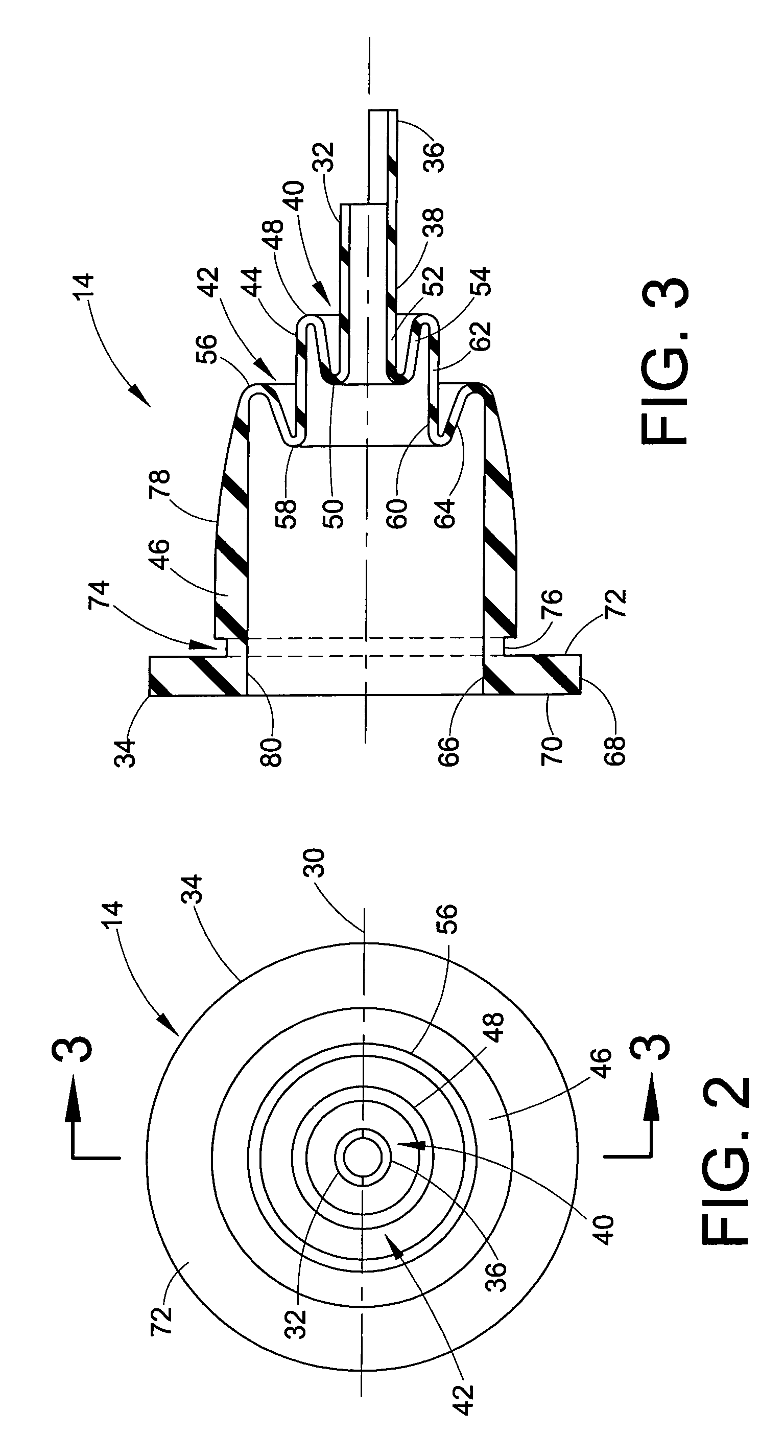 Double wire pass through seal with grommets