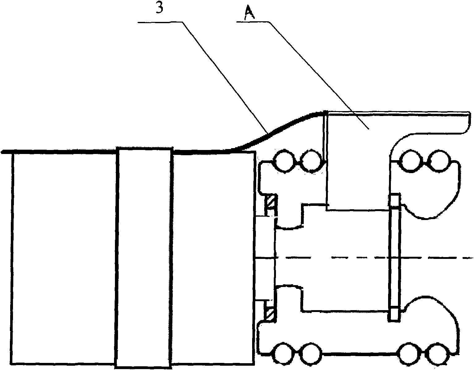 Installation structure of optical fiber sensor used for contact temperature detection of power switch cabinet