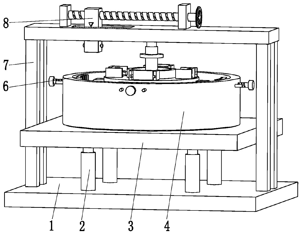 Ultra-low temperature ball valve seat machining device