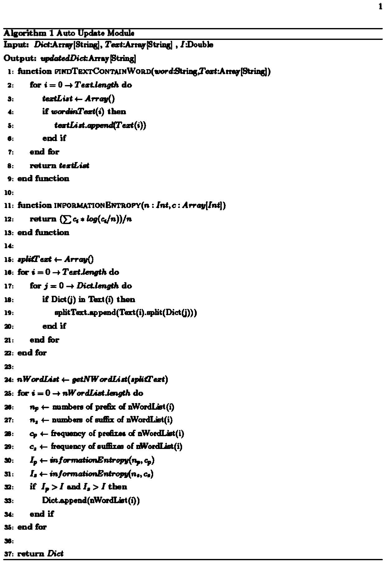 An emotion dictionary construction method capable of being automatically updated and used for financial text analysis