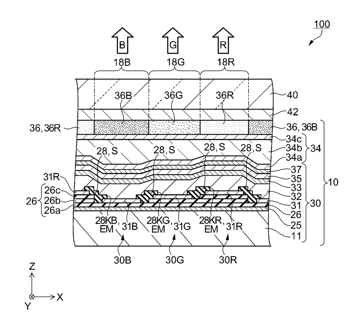 Light emitting element, light emitting device, and electronic apparatus