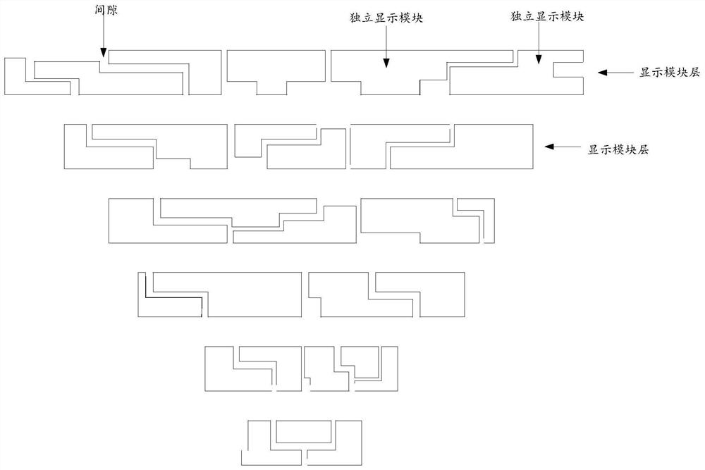 Independent display module output method and service equipment of digital art landscape device