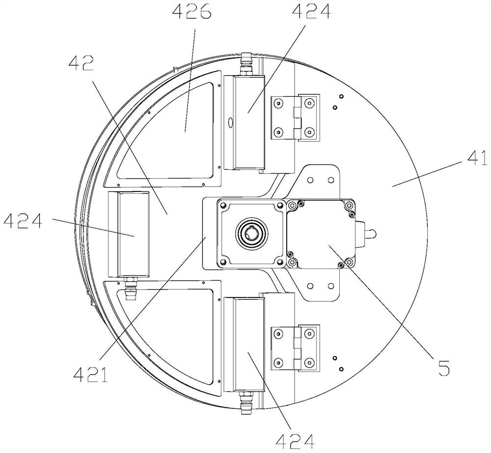 Cover body structure and stirrer with same