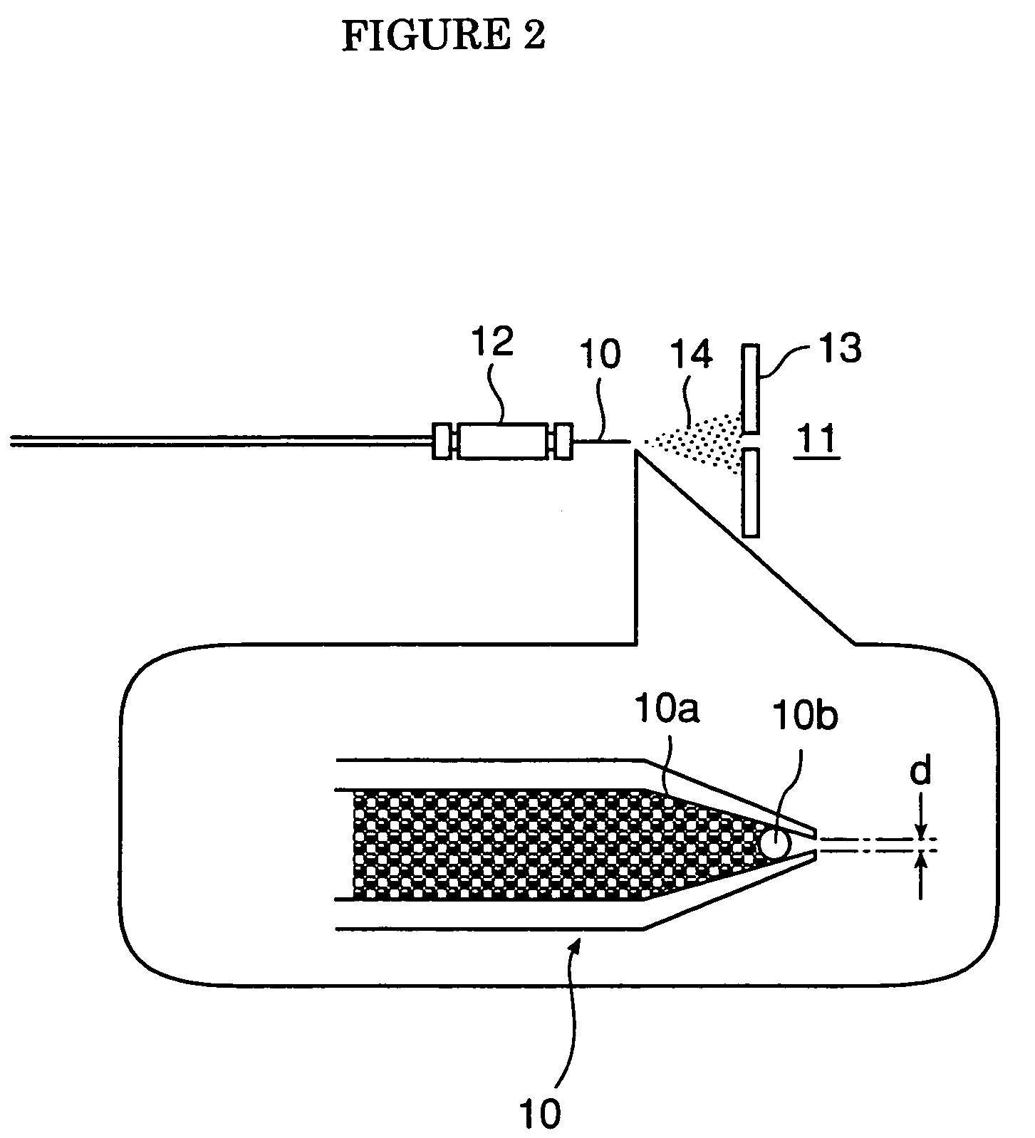 Microspray column, mass spectrometer, and mass spectrometry