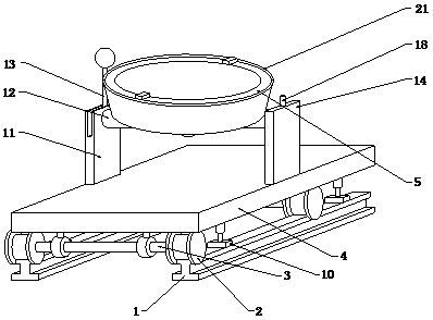 Rail-type bracket mechanism for installing anti-collision radar of ship