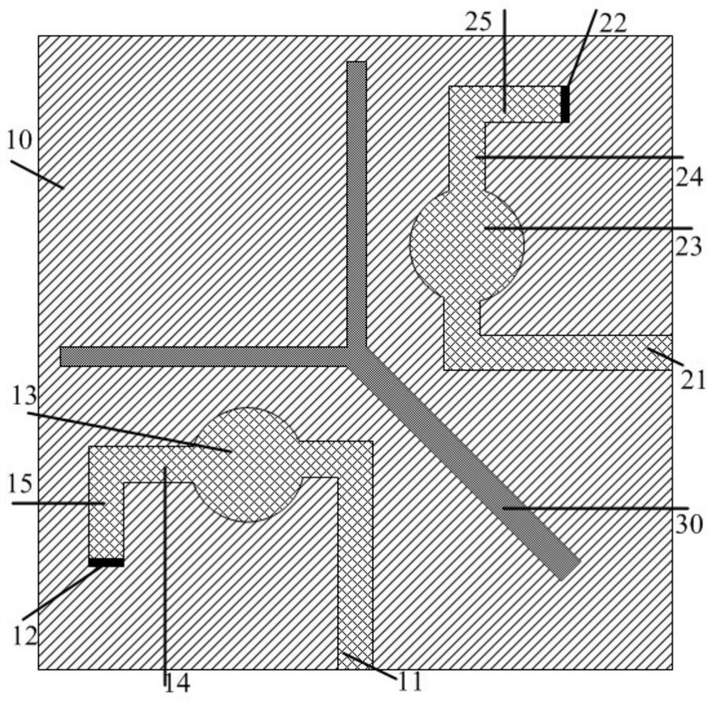 Two-unit folding short-circuit monopole MIMO antenna of broadband loaded circular patch