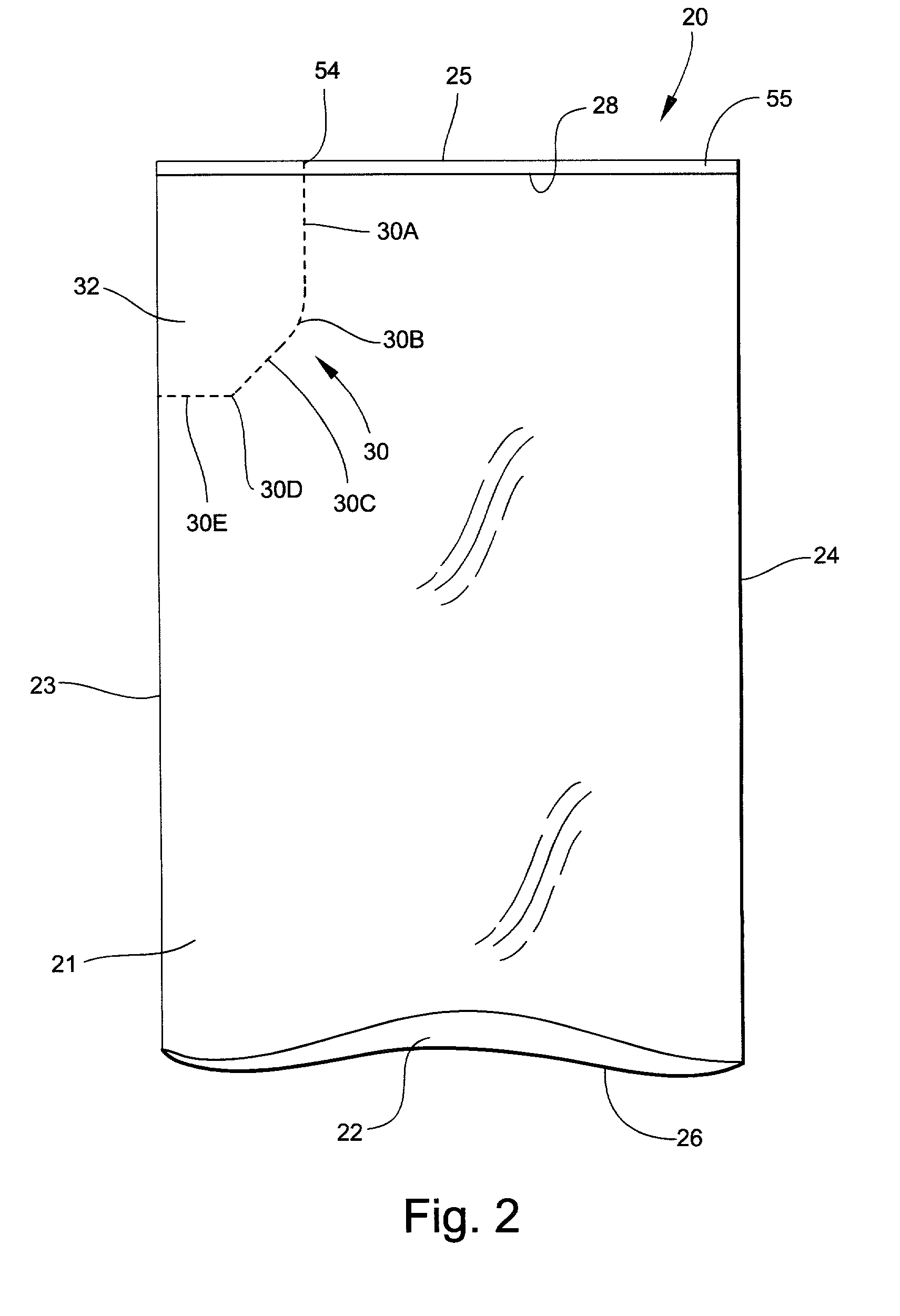 Perforation blade for forming a burst-resistant easy-open corner in a heavy duty bag