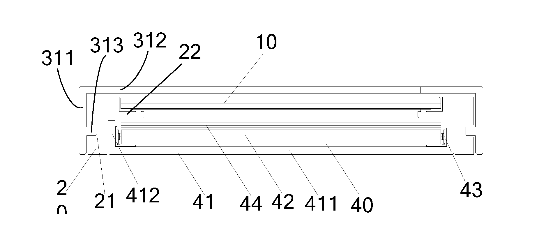 Fixed structure for liquid crystal display device and liquid crystal display device thereof