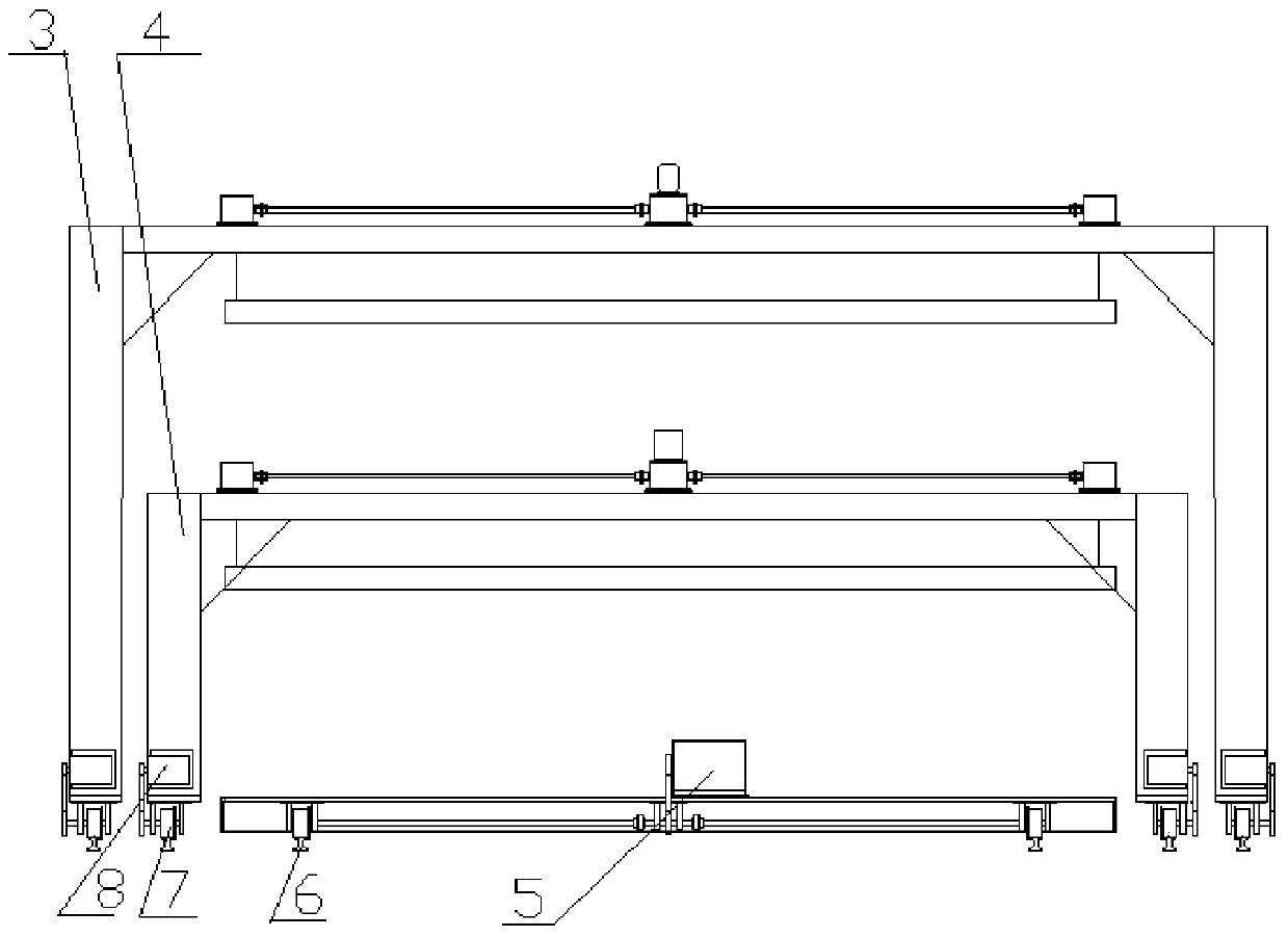 Independent mobile frame type three-dimensional garage