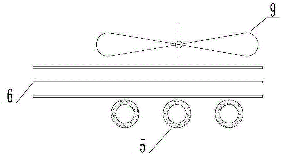 Solar hot water efficient defrosting device