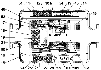 Automobile exhaust gas carbon dioxide collection and treatment device