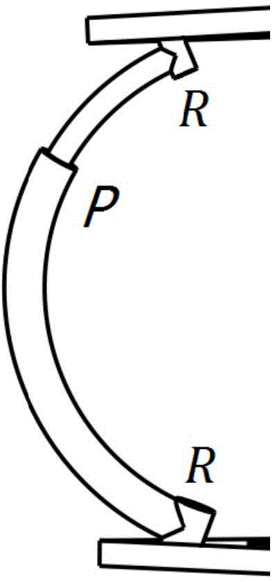 Three-degree-of-freedom spherical parallel mechanism with arc-shaped movable pair