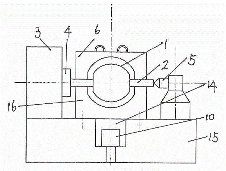 Ball surface spray welding device for ball valve