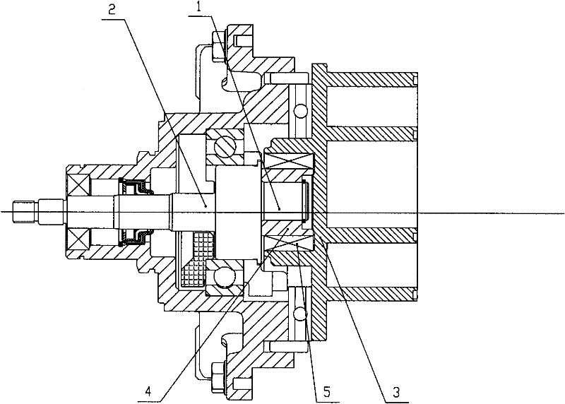 A scroll type automotive air-conditioning compressor