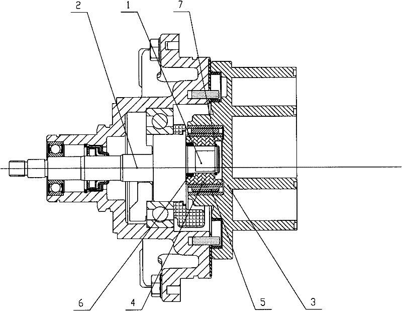 A scroll type automotive air-conditioning compressor