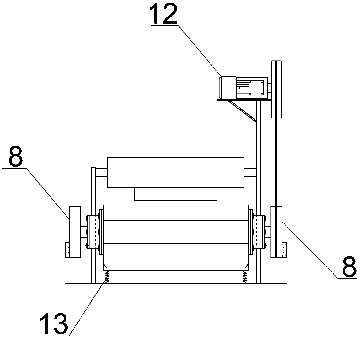 Novel percussion drill reverse circulation pile foundation drilling device and construction method
