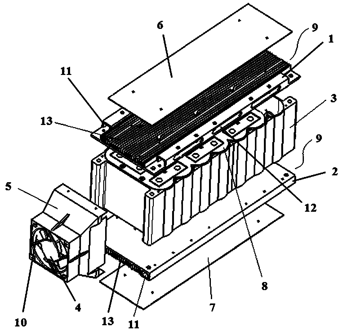 Power casing, power box using the power casing, and vehicle using the power casing