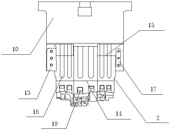 Compound sliding block structure