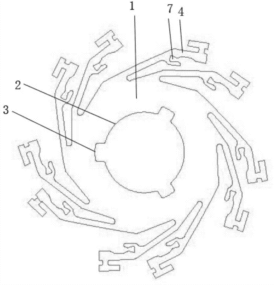 Auxiliary blade for rotary-type electric shaver