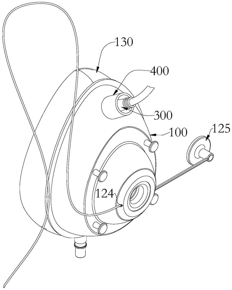 Anesthetic mask suitable for various oxygen supply systems