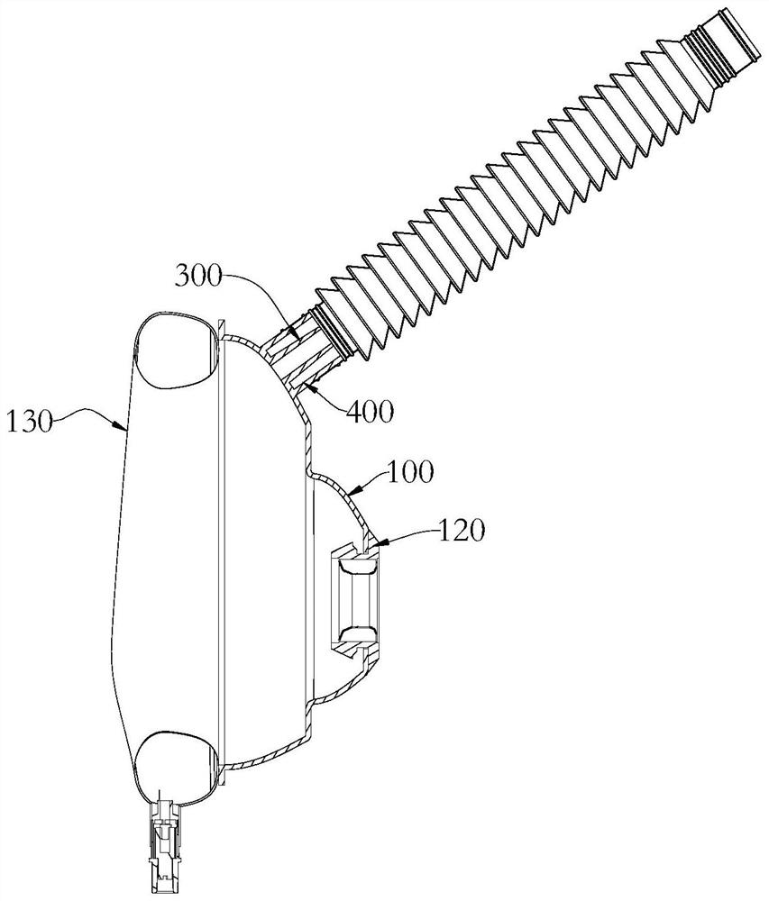 Anesthetic mask suitable for various oxygen supply systems