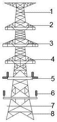 Novel double-layer cable installation platform