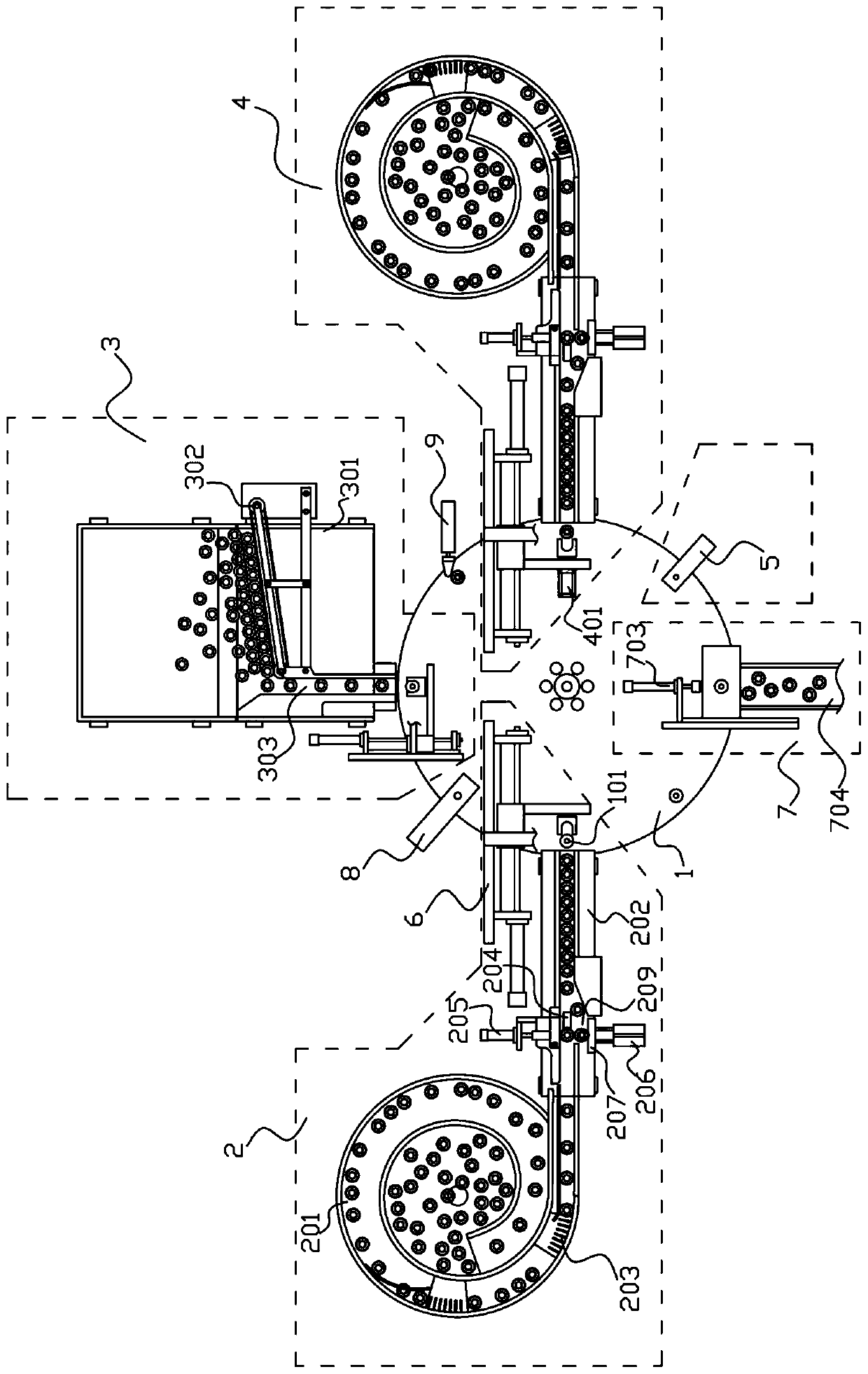 Automatic installation system for transformer magnetic ring shell