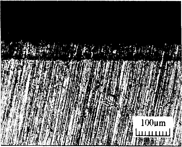 Multiple layer hydrogen infiltration -resistant compound film preparation method