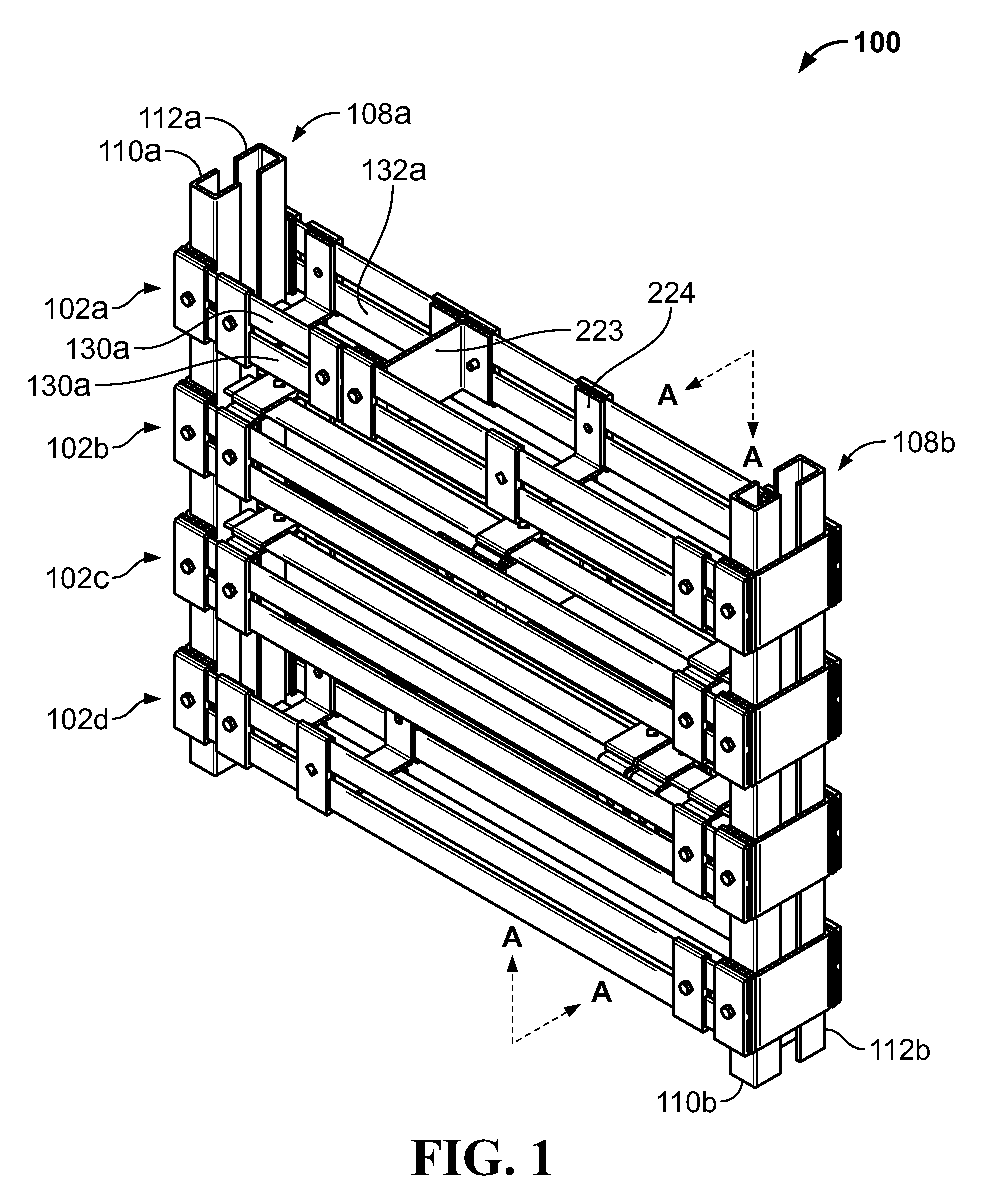 Switchboard bus assembly in which material requirements are reduced without reducing performance