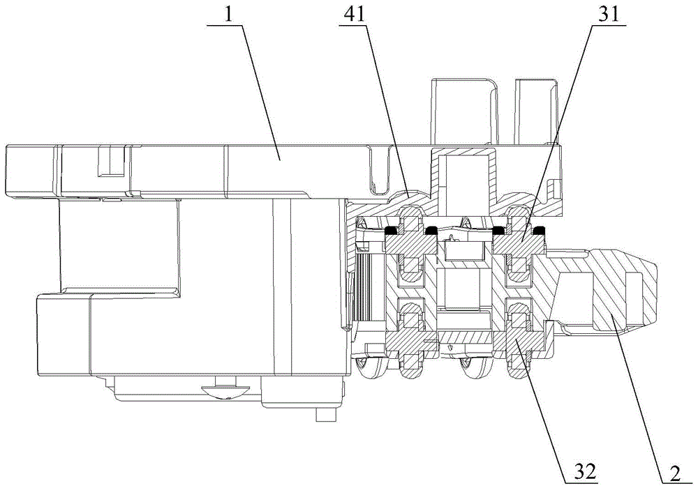 An air conditioner and its door panel moving device