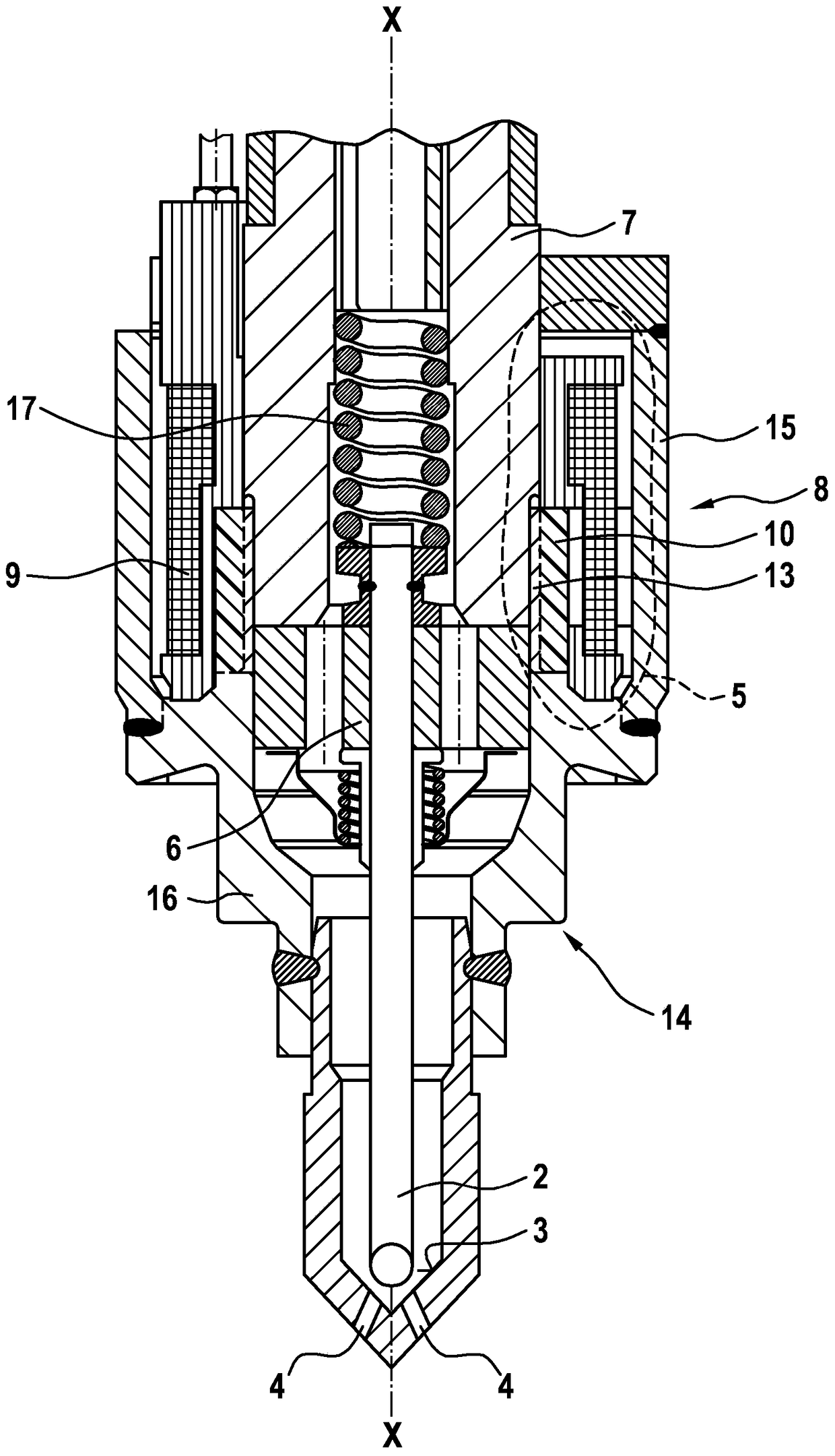 Solenoid valve with improved opening and closing characteristics