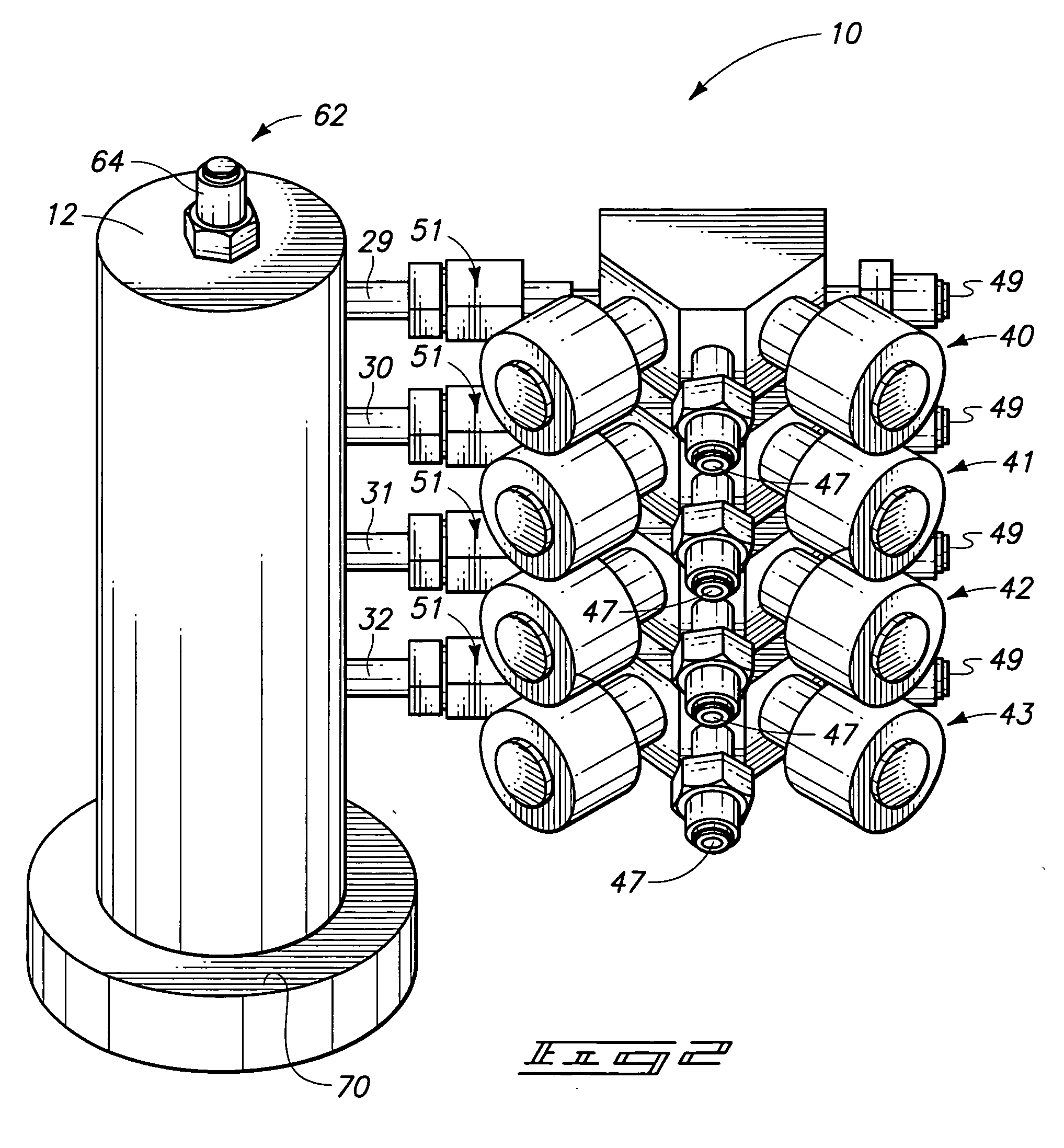 Manifold assembly for feeding reactive precursors to substrate processing chambers