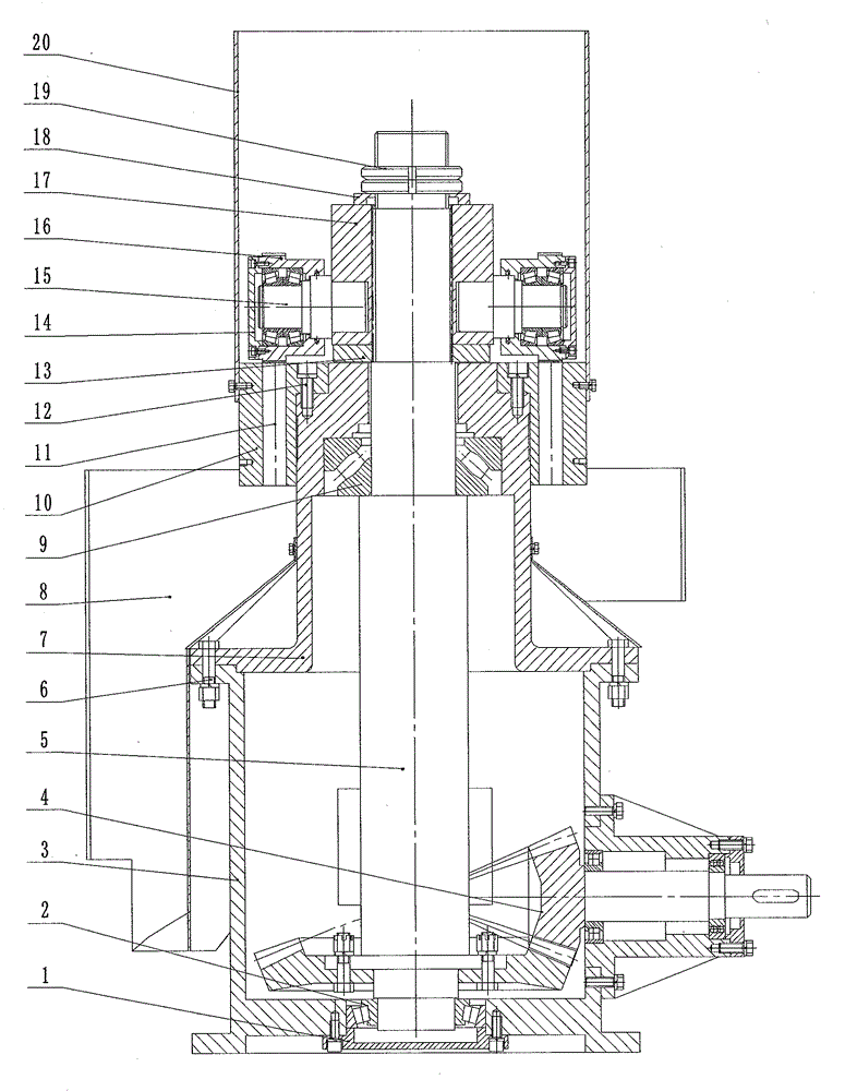 Vertical shaft flat die straight roller straw briquetting mechanism