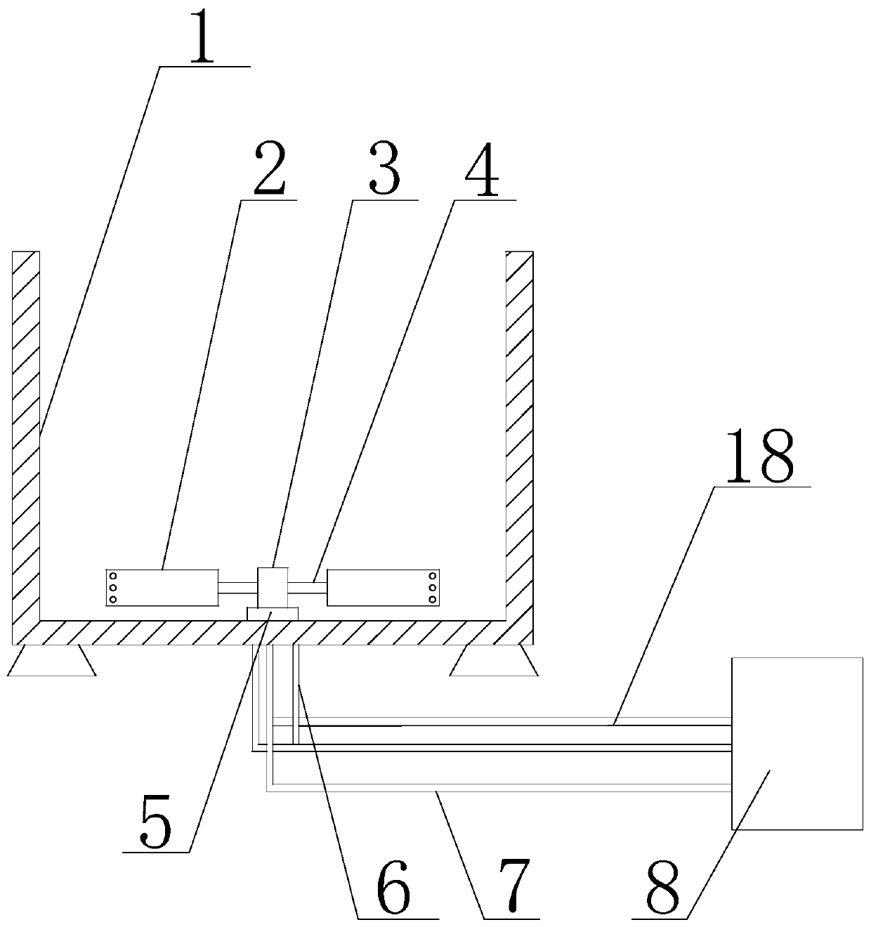 Bubbling rinsing mechanism with rotating function