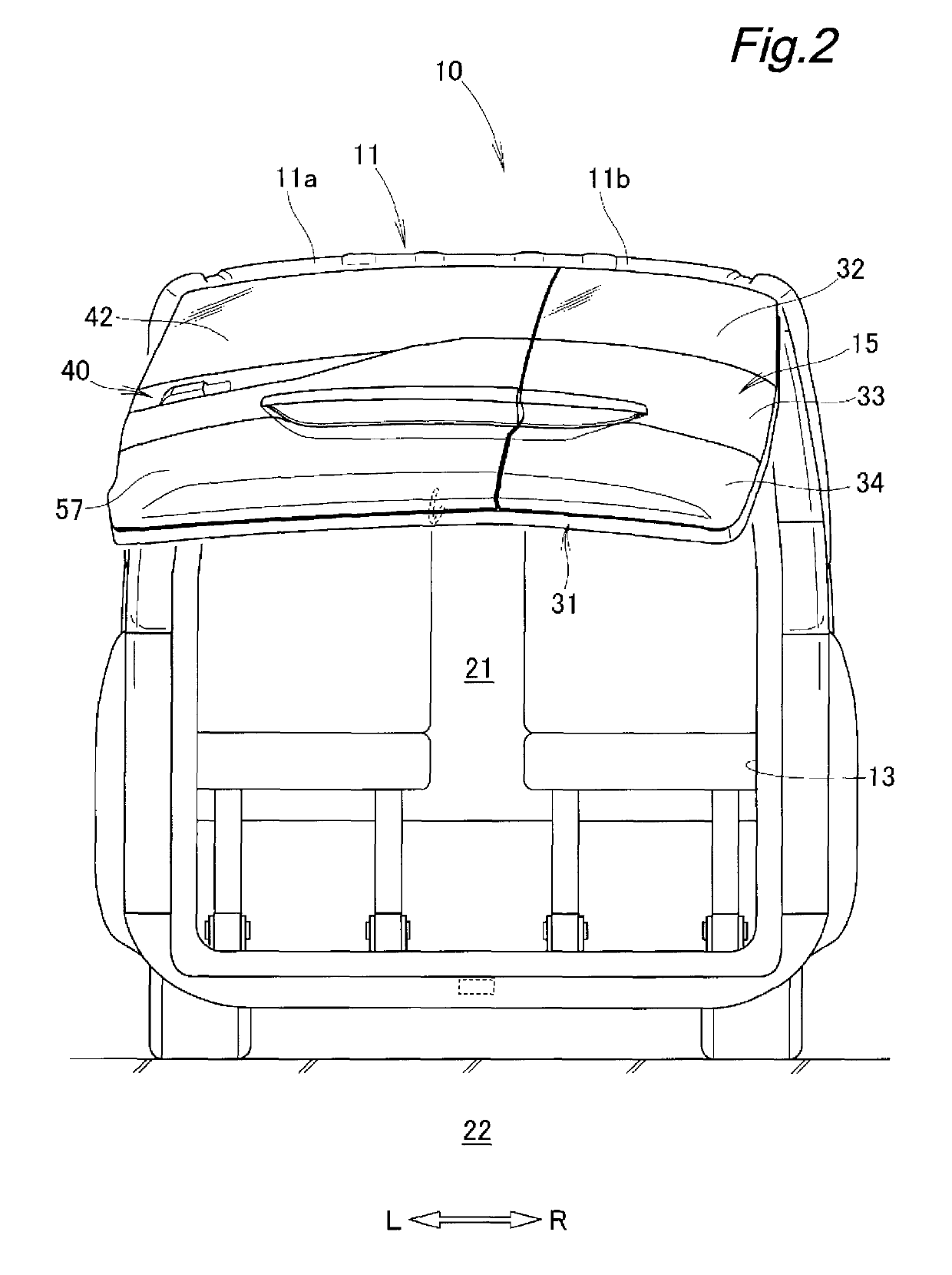 Door-equipped vehicle body structure