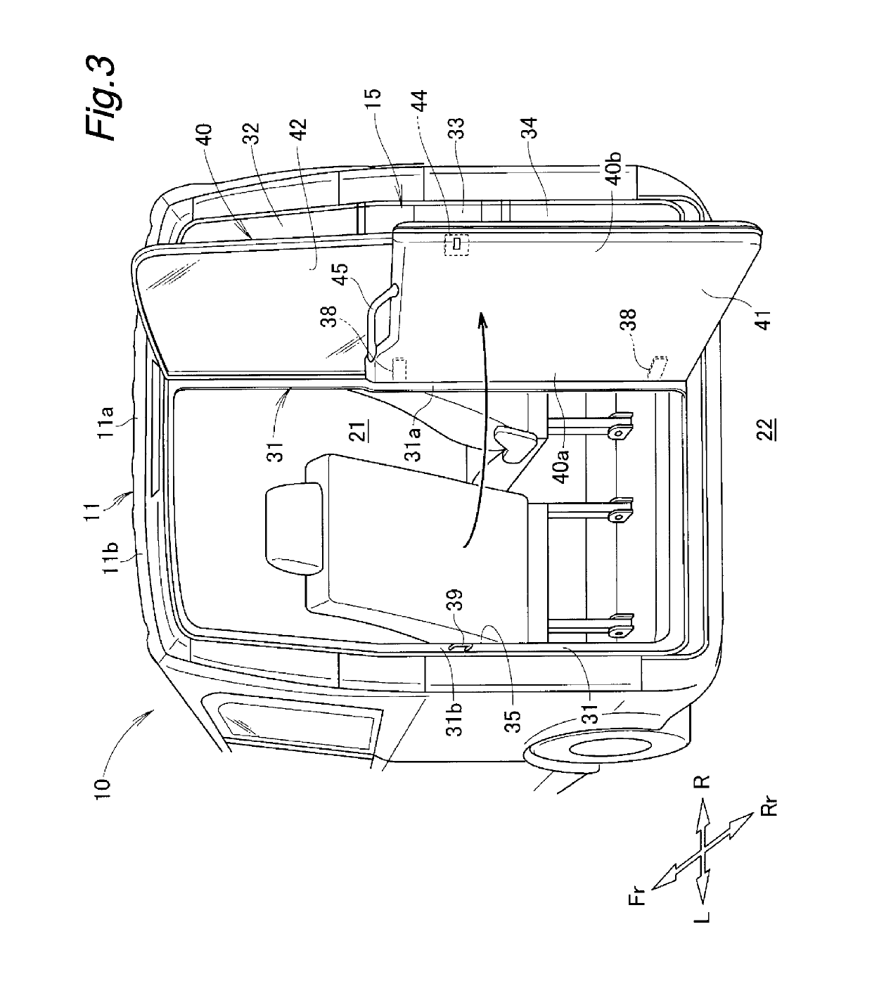 Door-equipped vehicle body structure