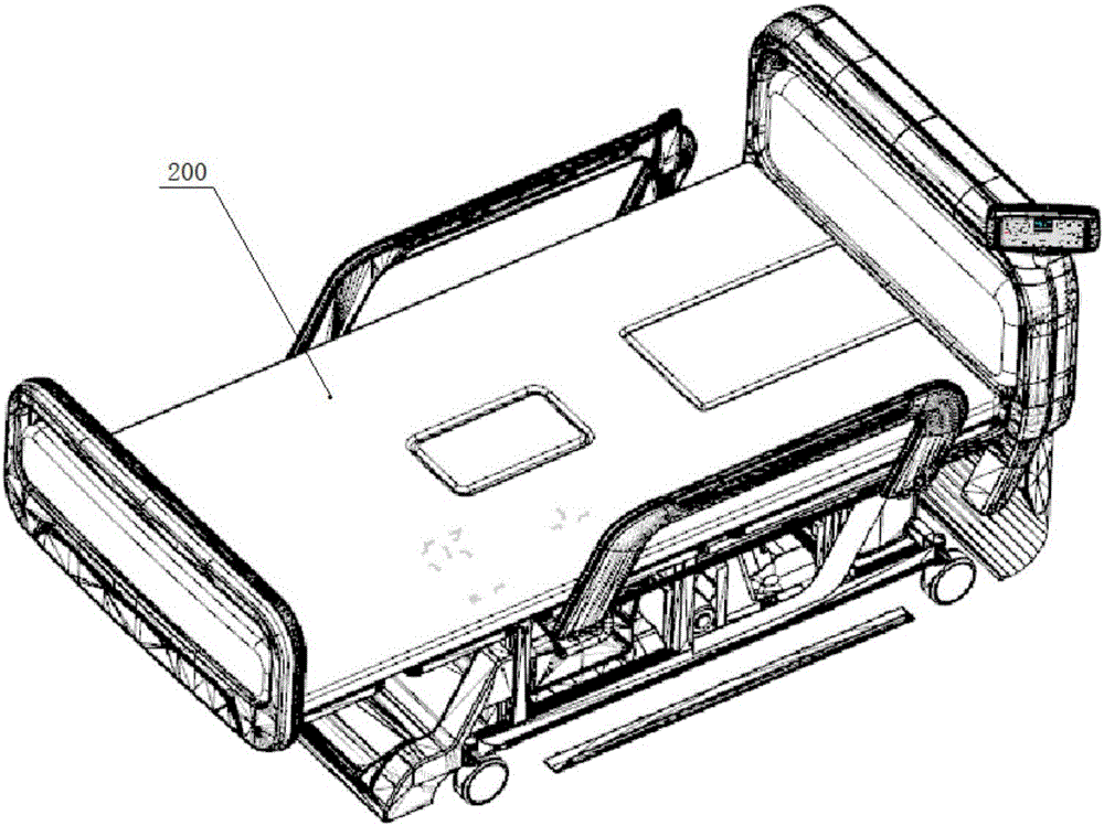 Turning-over mechanism of nursing bed